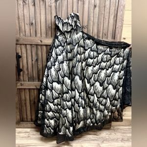 Black and nude wedding dress / ball gown size 14 unaltered new with tags